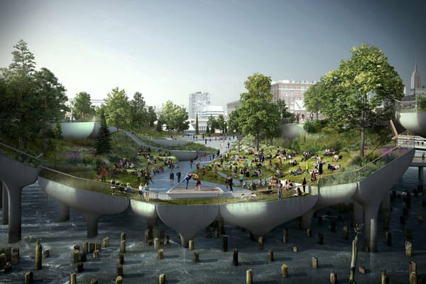 Little Island: así será el futurista parque flotante de Nueva York