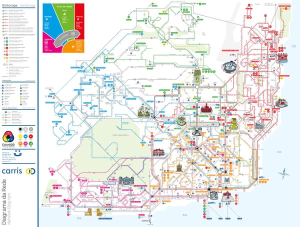 Mapas y planos turísticos de Lisboa