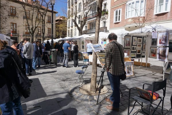 La plaza de los pintores, el secreto más artístico de Madrid